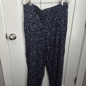 Apt. 9 Navy and White Pallazzo Pants